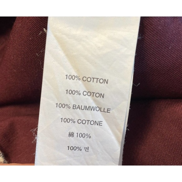 J.Crew Downtown Field Jacket Size S Burgundy Waxed Cotton Full Zip Gold … - Picture 5 of 5